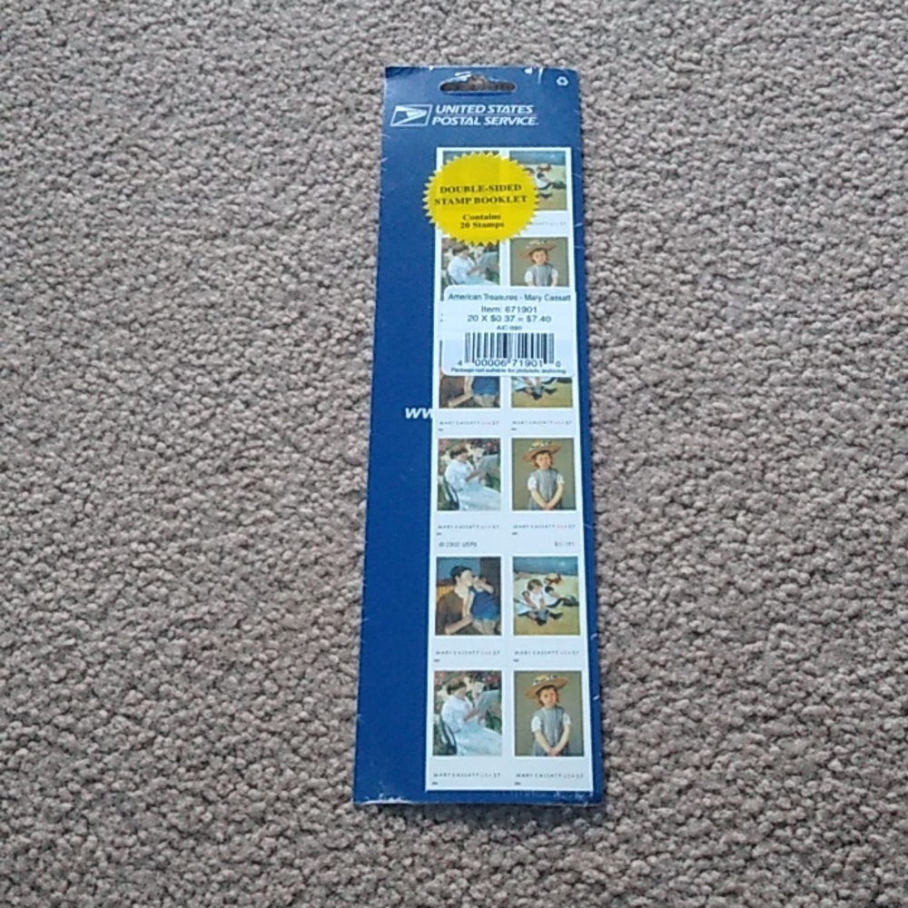 Stamps American Treasure Mary Cassatt 20X$0.37